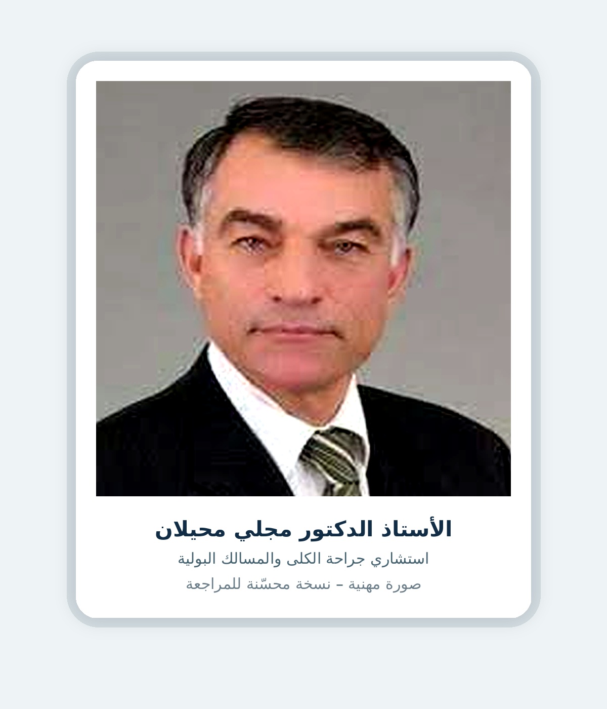 الأستاذ الدكتور مجلي محيلان